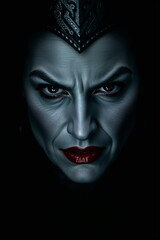 Portrait of the Evil Sorceress Queen with a Dark, Enchanting Aura