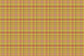 Yellow and white brawn plaid well pattern design for textile and fashion projects