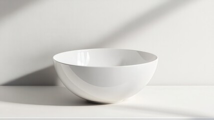 Fototapeta premium white bowl and spoon
