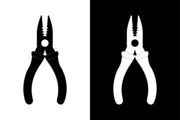 Industrial Pliers Silhouette Ideal for Workshop & Repair Graphics.