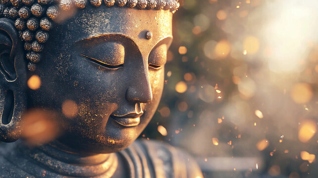 statue symbol asian buddha close up