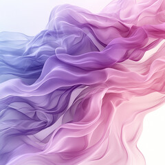 Fototapeta premium Dreamlike waves of color dance in soft light abstract art digital environment ethereal viewpoint