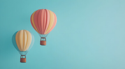 Obraz premium balloon, air, sky, hot, vector, travel, illustration, fly, hot air balloon, balloons, basket, fun, adventure, icon, transportation, color, design, flying, cloud, colorful, cartoon, flight, art, freedo