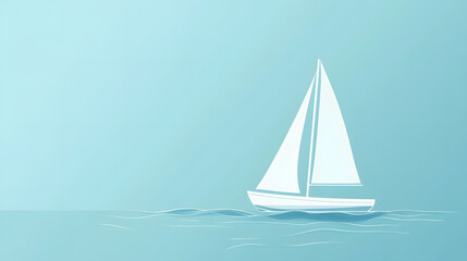 Fototapeta premium boat, sea, sail, ship, sailboat, yacht, sailing, water, ocean, travel, wave, vector, summer, nautical, icon, sky, vessel, sport, cruise, illustration, regatta, vacation, yachting, wind, art