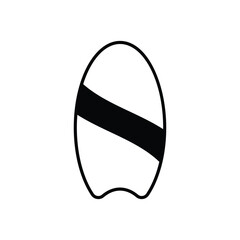 Surfboard vector icon