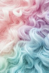 Obraz premium Soft Pastel Waves of Colorful Curly Textured Background