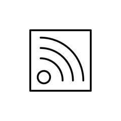 rss line icon