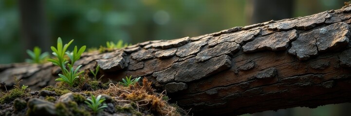 Fototapeta premium Deeply furrowed bark, aged pine, rich texture, brown, texture