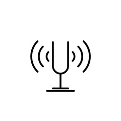 tuning fork line icon