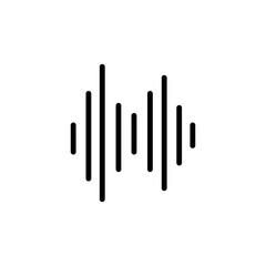 audiowave line icon
