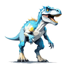 Fototapeta premium Dinosaur Vector Art with Vibrant Colour Illustration