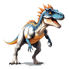 Fototapeta premium Dinosaur Vector Art with Vibrant Colour Illustration