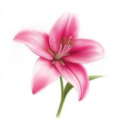 Obraz premium Flower Drawing - Stock Photo Prompts