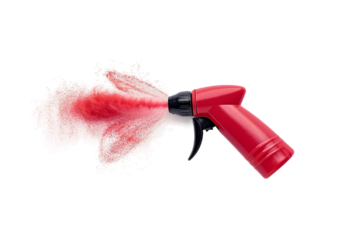 Pocket-sized pepper spray isolated on transparent background