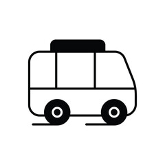 Holidays Van vector icon