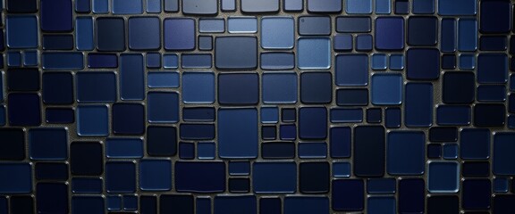 Blue mosaic tile background design
