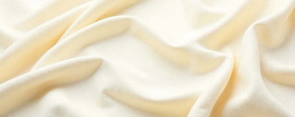 Fototapeta premium Soft, textured cream fabric backdrop with subtle weave , fabric texture, home decor, minimalist