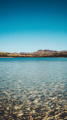 Serene view of a tranquil ocean landscape