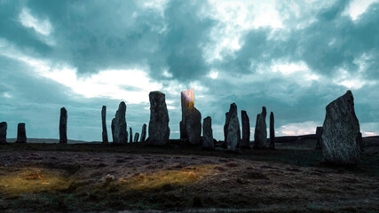 stonehenge at sunset