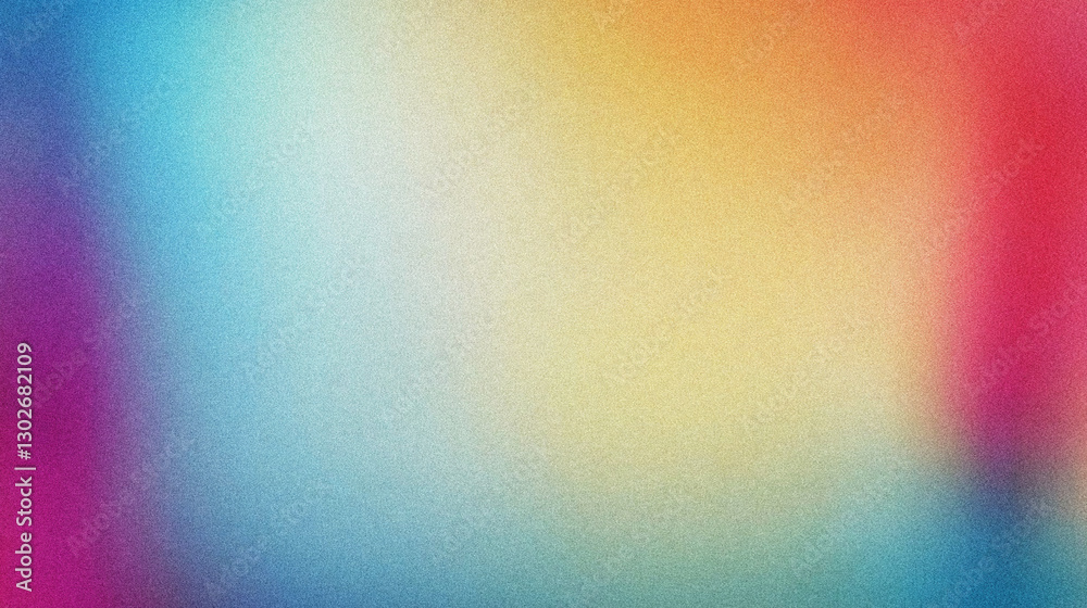 Poster Vibrant Abstract Background with Soft Blurred Colors in a Dynamic Gradient of Blue, Yellow, and Pink Hues with a grainy gradient abstract noise texture Background banner wallpaper backdrop