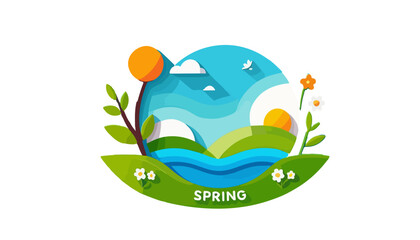 Fresh and Vibrant Springtime Logo