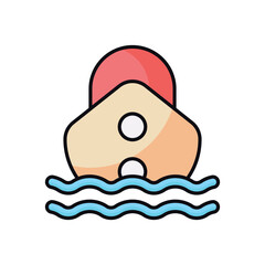 Cruise Ship vector icon