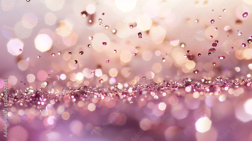 Canvas Prints a sparkly background with pink and white bokeh.
