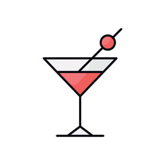 Cocktail vector icon