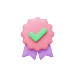 Top Pick Icon – Ribbon with Checkmark or Thumbs-Up Representing Recommendation, Quality, and Best Choice