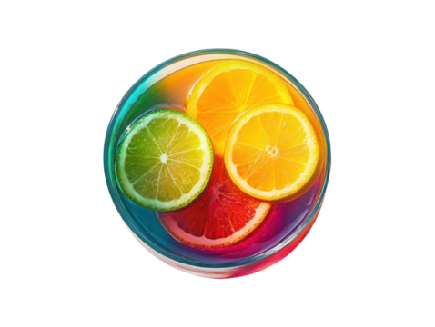 This image shows a refreshing cocktail with citrus fruits, perfect for warm weather or any occasion.