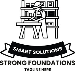 A man is working on a project in a workshop