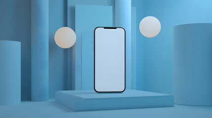 Mobile phone model shows call signal smart technology