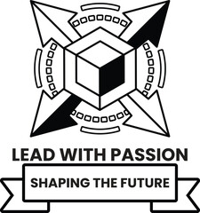 Illustration in the concept of business idea in line style