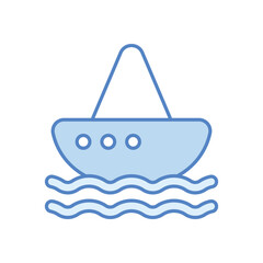 Sailboat vector icon
