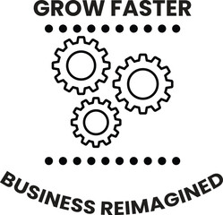 Illustration in the concept of business idea in line style