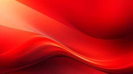 Vibrant abstract red background with energetic waves and motion blur