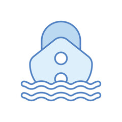 Cruise Ship vector icon