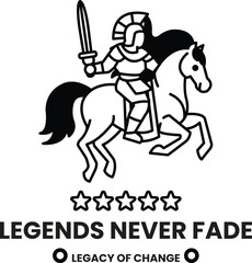 A man riding a horse with a sword