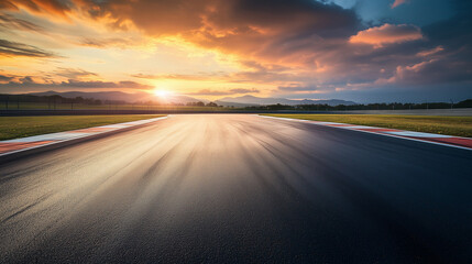Naklejka premium empty f1 racing track