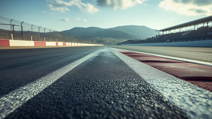 empty f1 racing track