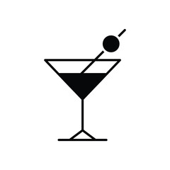 Cocktail vector icon