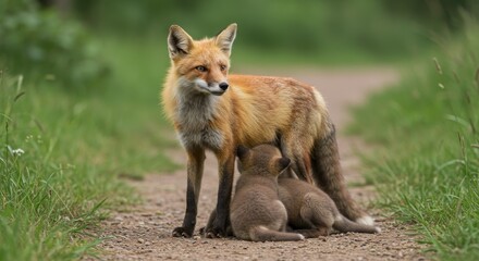 Fototapeta premium red fox vulpes