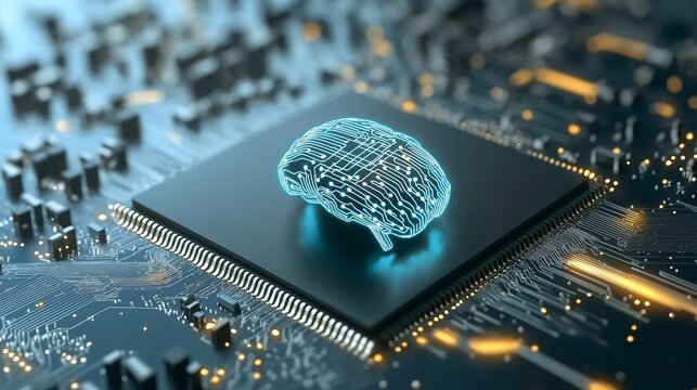 Artificial Intelligence on processor in computing system, AI powered technology, machine learning innovation