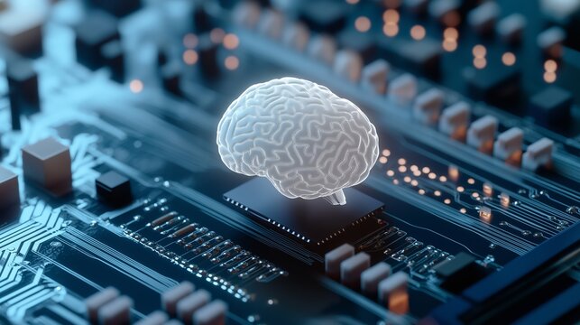 Artificial Intelligence on processor in computing system, AI powered technology, machine learning innovation