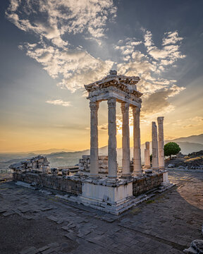The Temple of Trajan in Pergamon Ancient City