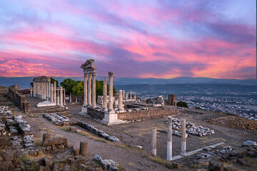 The Temple of Trajan in Pergamon Ancient City