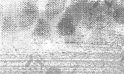 Grunge background black and white. Monochrome texture. Vector pattern of cracks, chips, scuffs. Abstract vintage surface