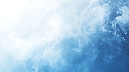Abstract Blue Smoke Swirls Background Image