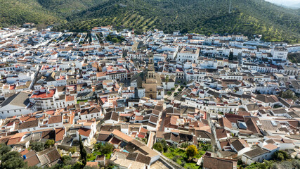 Municipio de Constantina en la sierra norte de Sevilla, Andalucía