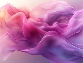 Obraz premium Elegant Abstract Silk Waves: A Celebration of Feminine Grace and Power on International Women's Day, Highlighting Solidarity and Empowerment